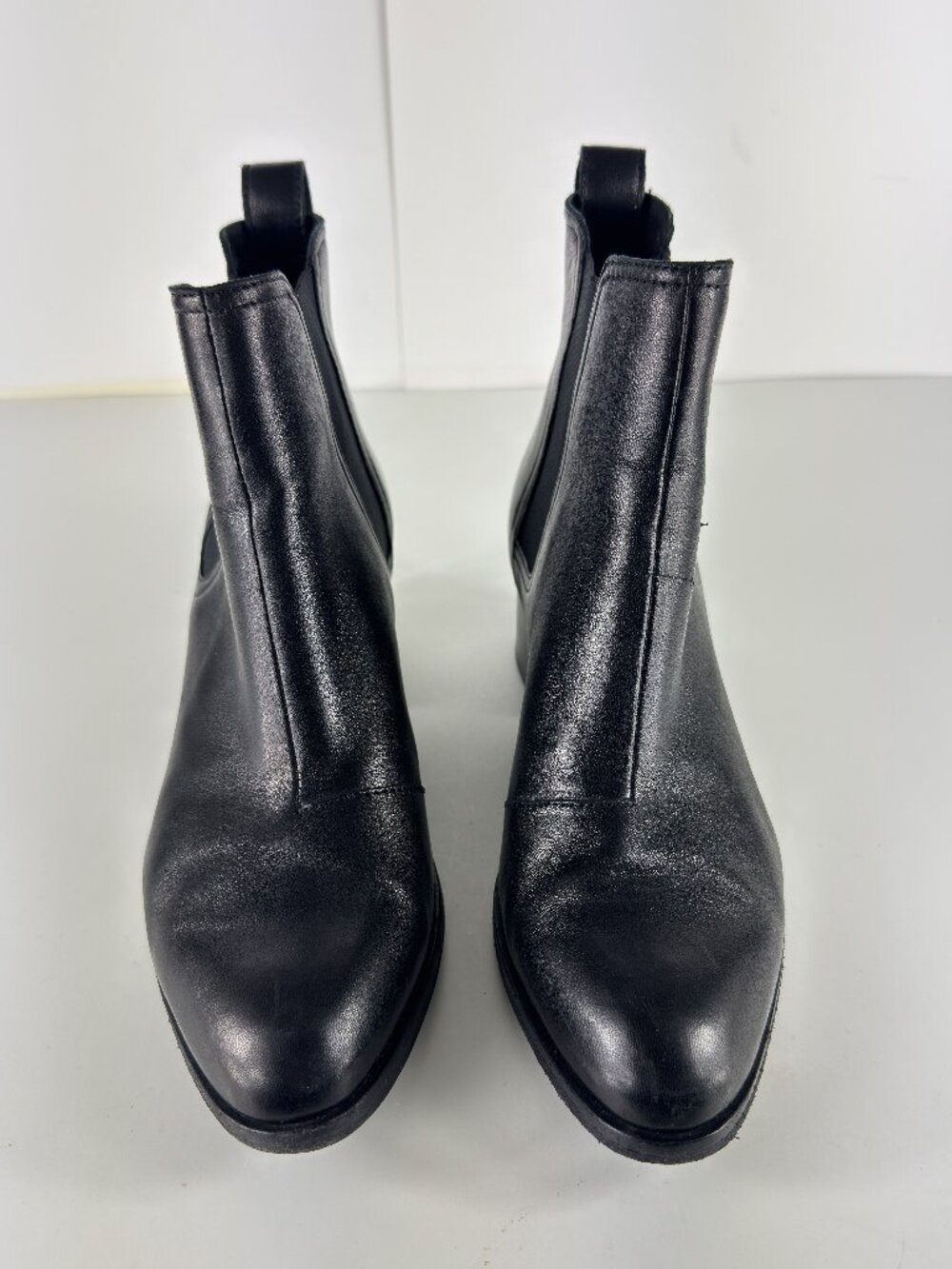 rag & bone Black Leather Women's Chelsea Walker Boots Size EU 37.5 US 7.5